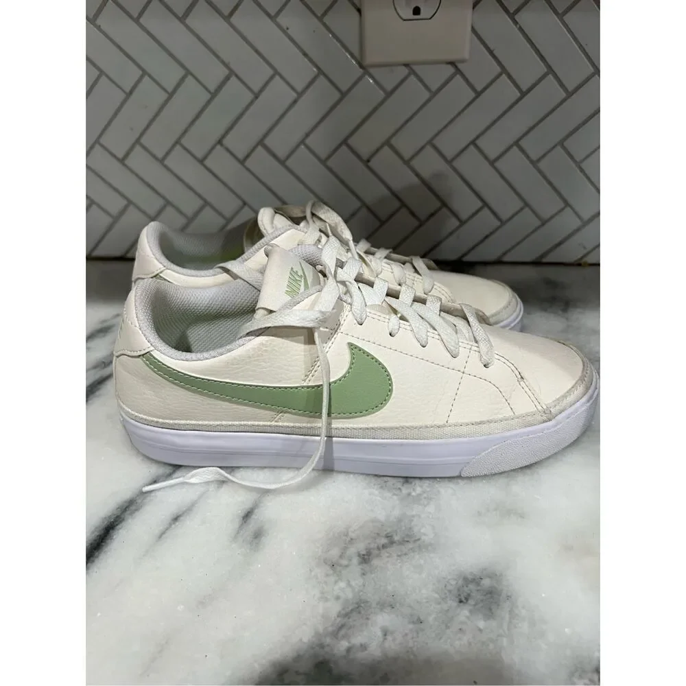 Nike Court Legacy Next Nature Womens Shoes Size 8 DH3161-002 White EUC